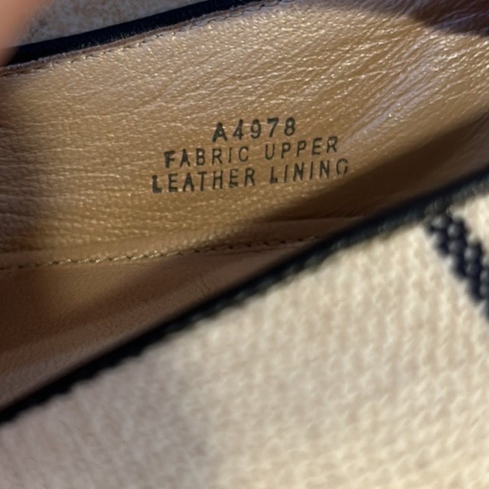 J. Crew Cleo Striped Canvas Loafers Bow Detail Women’s Size 6.5 Preppy Nautical - Picture 9 of 9